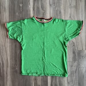 Vintage 1960s Mason Durene Jersey Shirt Men's Size S Green Greenlee Pullover